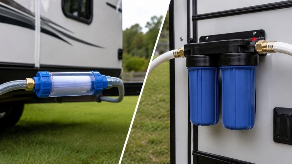 Inline RV Water Filter vs Canister System